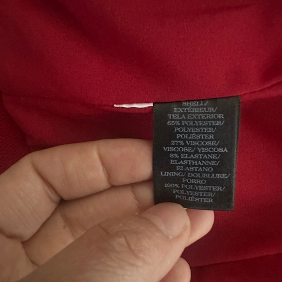 Ann Taylor Red Mini Pencil Skirt for Work SET size 2P - Picture 8 of 8
